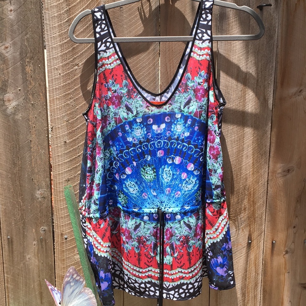 Clover Canyon Summer Blouse large rare find